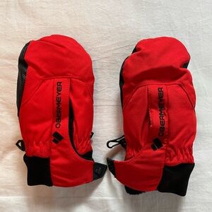 Obermeyer Kids' Black and Red Mittens in EUC